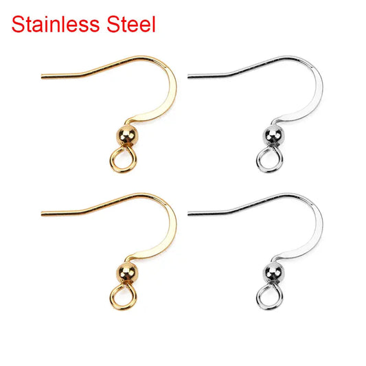 50 Premium Gouden Verstevigde Roestvrijstalen Hypoallergene Oorringen - Perfect voor DIY Sieraadcreaties (17*20mm)