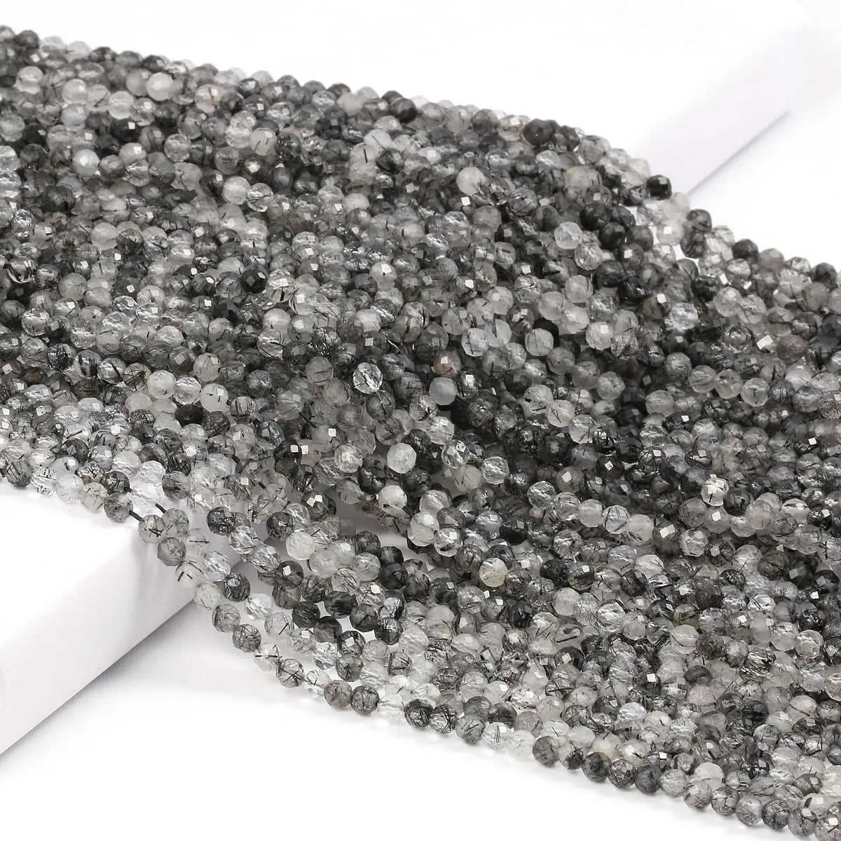 2mm 3mm Natural Garnet Faceted Beads 15 Inch Strand Small Round Gemstone Beads for DIY Bracelet Necklace Jewelry Making