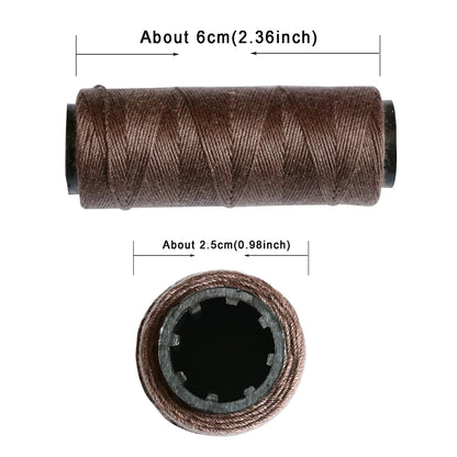 Premium Haar Weefgaren Set - Kies 3 of 5 Rollen met 4 C Gebogen Naalden voor Perfecte Perücke Maken!