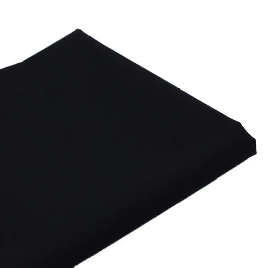 Pure Black Cotton Fabric 50x150cm Solid Woven Cotton Cloth for Sewing DIY Patchwork Garment Home Decor