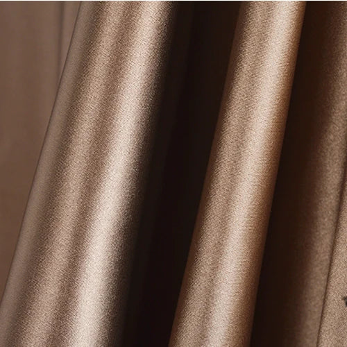 Polyester Satin Fabric Solid Color Faux Silk for Sewing Doll Dress Gift Box Lining DIY Craft Fabric