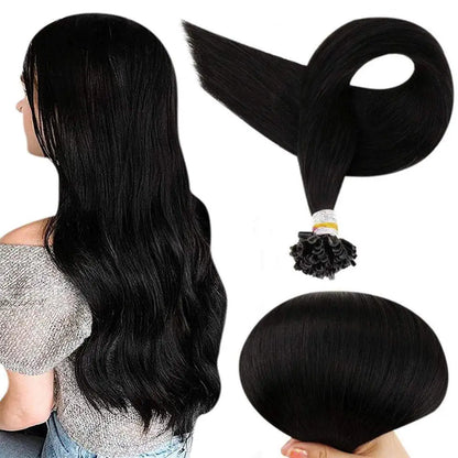 Luxe Volle Glans U Tip Fusion Haar Extensions - Balayage Kleuren met 40-50g Keratine Lijm Parels - Premium Vooraf Gebond Haarextensions