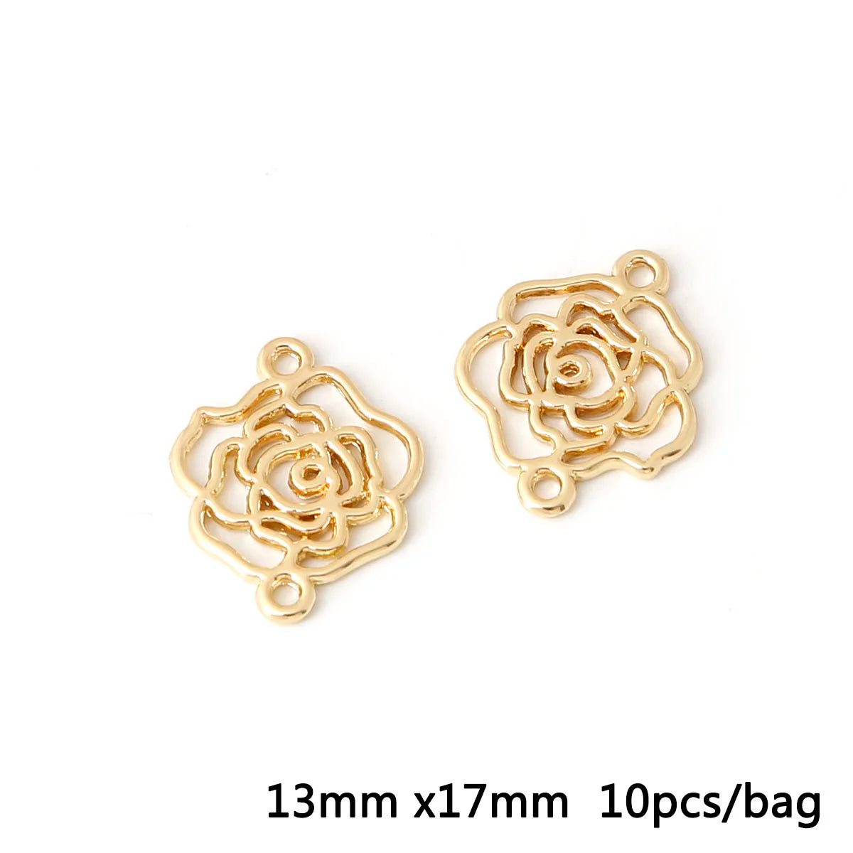 Antique Gold Connector Charms for Jewelry Making Zinc Alloy Links DIY Earrings Bracelets Craft Supplies