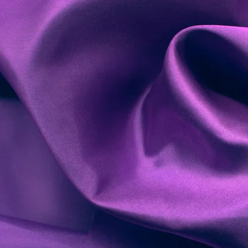 Polyester Satin Fabric Solid Color Faux Silk for Sewing Doll Dress Gift Box Lining DIY Craft Fabric
