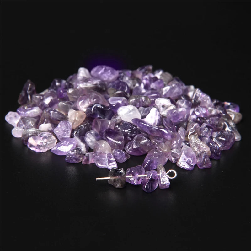 Natural Rose Quartz Chip Beads 5-8mm Irregular Stone Strand 15.5 Inch for Jewelry Making DIY Bracelet Necklace Supplies