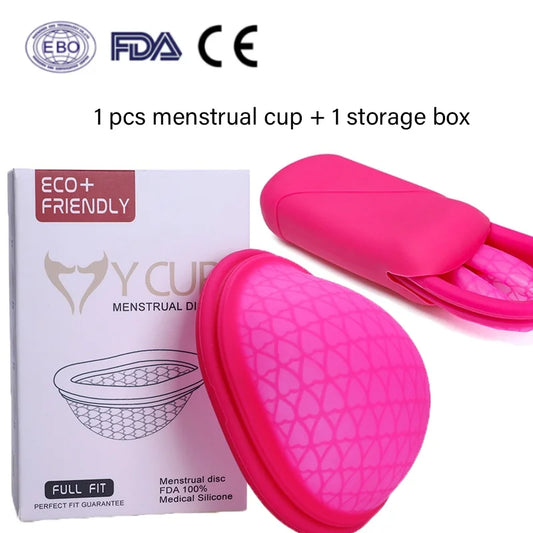 3pcs Reusable Menstrual Cup Medical Silicon Period Cup Sterilizer Menstrual Disc Menstruation Bowl Health women Menstrual Cup