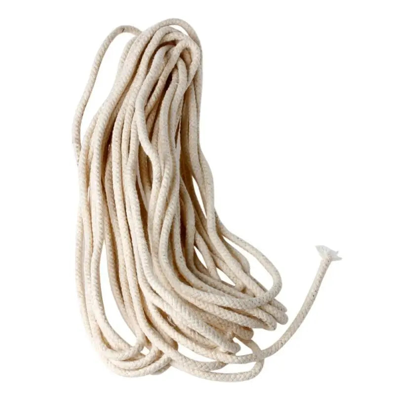 Cotton Candle Wick Cord | Flat and Round Wick Rope for Oil Lamps and Candle Making | Multiple Sizes and Lengths