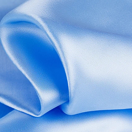 Polyester Satin Fabric Solid Color Faux Silk for Sewing Doll Dress Gift Box Lining DIY Craft Fabric