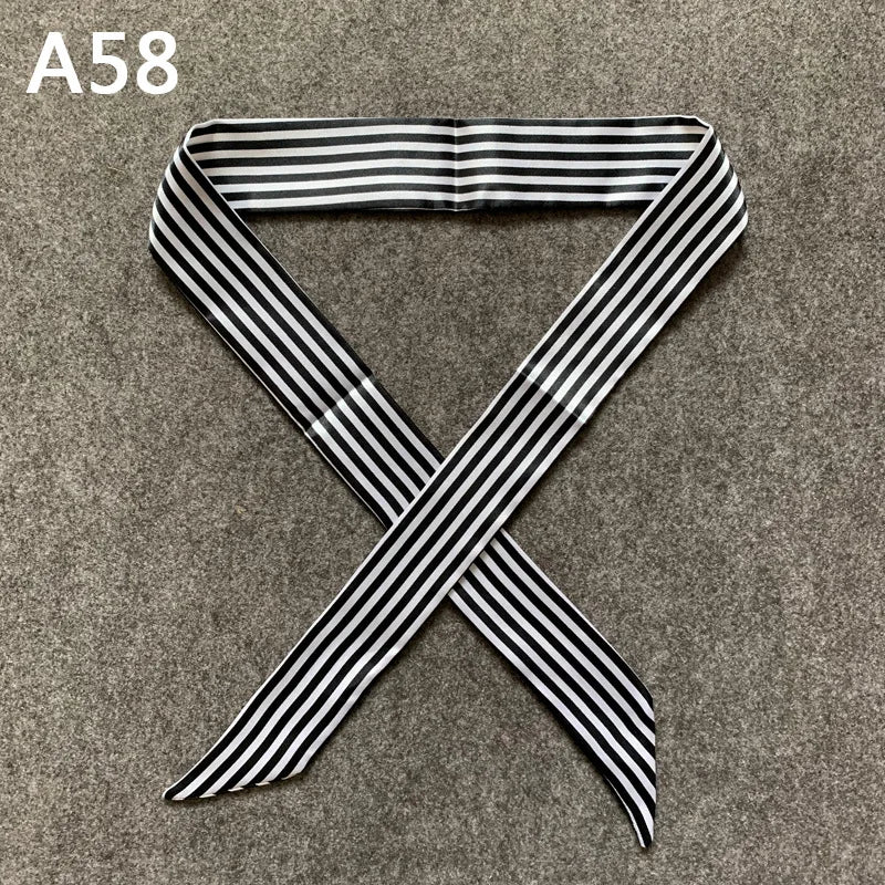 Chique Zijde Sjaal voor Vrouwen - Veelzijdige 4x100cm Strik voor Haar, Tassen en Accessoires!