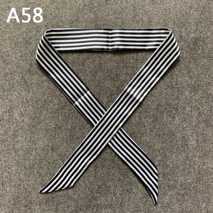 Chique Zijde Sjaal voor Vrouwen - Veelzijdige 4x100cm Strik voor Haar, Tassen en Accessoires!