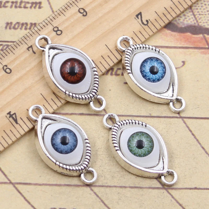 Evil Eye Charms for Jewelry Making Antique Zinc Alloy Pendants DIY Bracelets Necklaces Craft Supplies