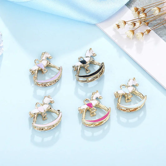 Enamel Bottle Charms for Jewelry Making Colorful Zinc Alloy Pendants DIY Bracelets Necklaces Cute Drink Charms