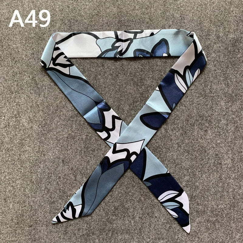 Chique Zijde Sjaal voor Vrouwen - Veelzijdige 4x100cm Strik voor Haar, Tassen en Accessoires!
