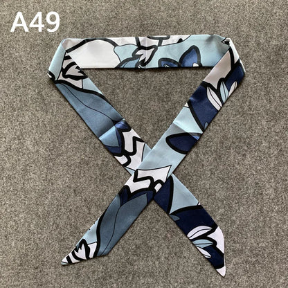 Chique Zijde Sjaal voor Vrouwen - Veelzijdige 4x100cm Strik voor Haar, Tassen en Accessoires!
