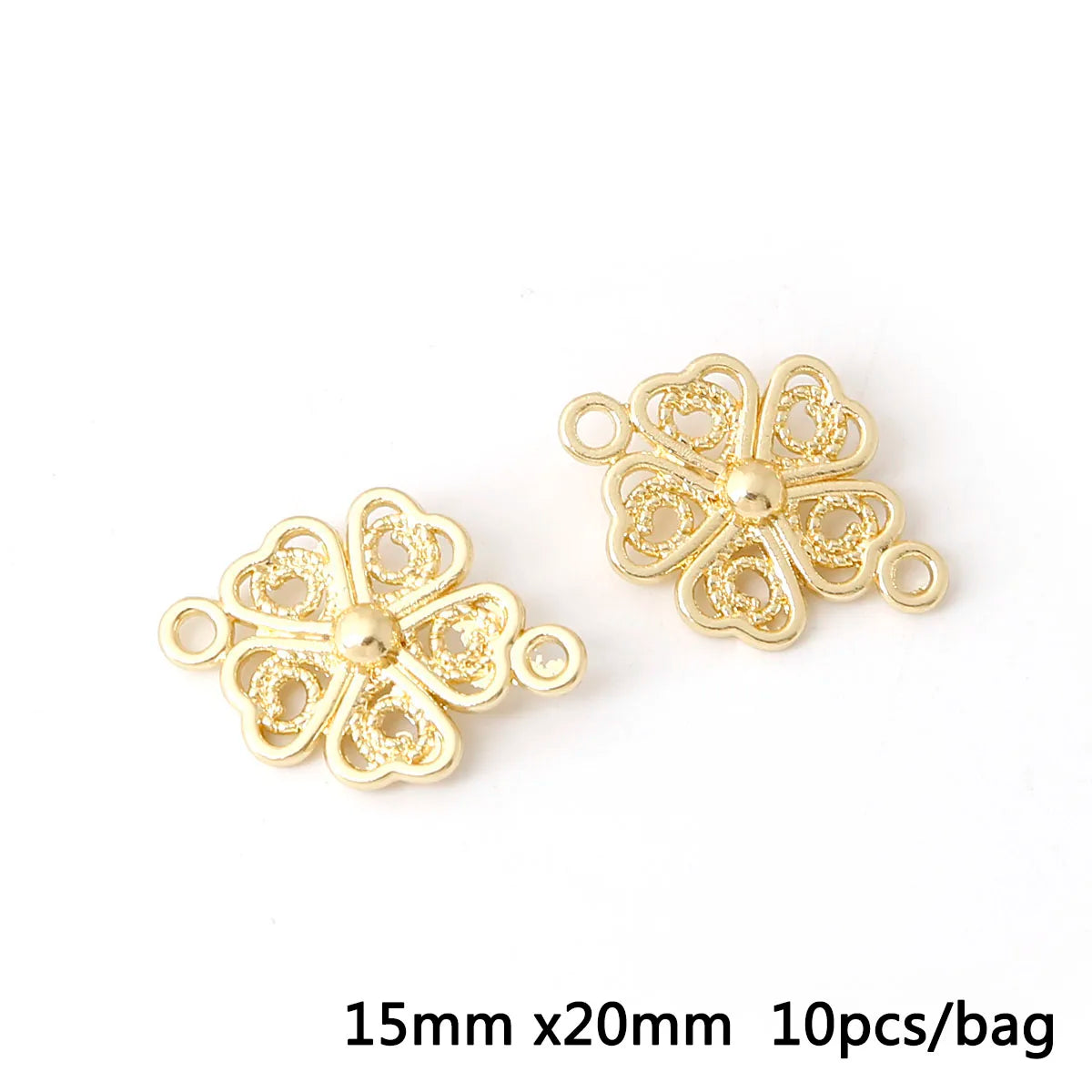 Antique Gold Connector Charms for Jewelry Making Zinc Alloy Links DIY Earrings Bracelets Craft Supplies