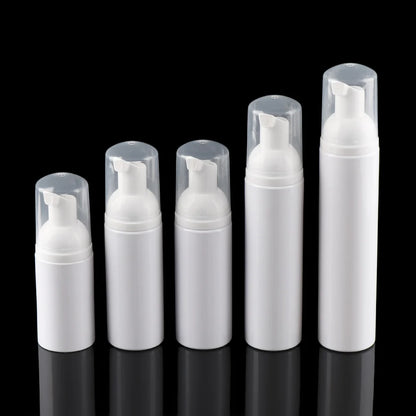 Veelzijdige Plastic Schuimbussen voor Zeep, Mousse en Vloeistofdispenser - Perfect voor Shampoo, Lichaamslotion, Douchegel en Meer! Verkrijgbaar in 30/50/60/80 ML Groottes.
