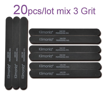 Professionele Houten Vijlenset - 5/10/20 Stukken met 100/180/240/320 Korrel Schuurpapier voor Perfecte Manicure en Pedicure Polijstgereedschap