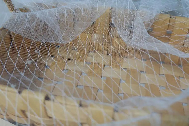 Thin Tulle Veil Fabric 150cm Wide Grid Mesh Lace with Gold Silver Thread for Sewing DIY Dress Decoration