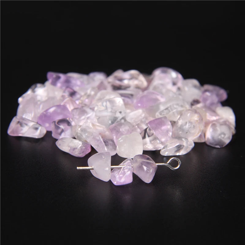 Natural Rose Quartz Chip Beads 5-8mm Irregular Stone Strand 15.5 Inch for Jewelry Making DIY Bracelet Necklace Supplies