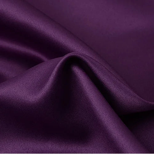 Polyester Satin Fabric Solid Color Faux Silk for Sewing Doll Dress Gift Box Lining DIY Craft Fabric