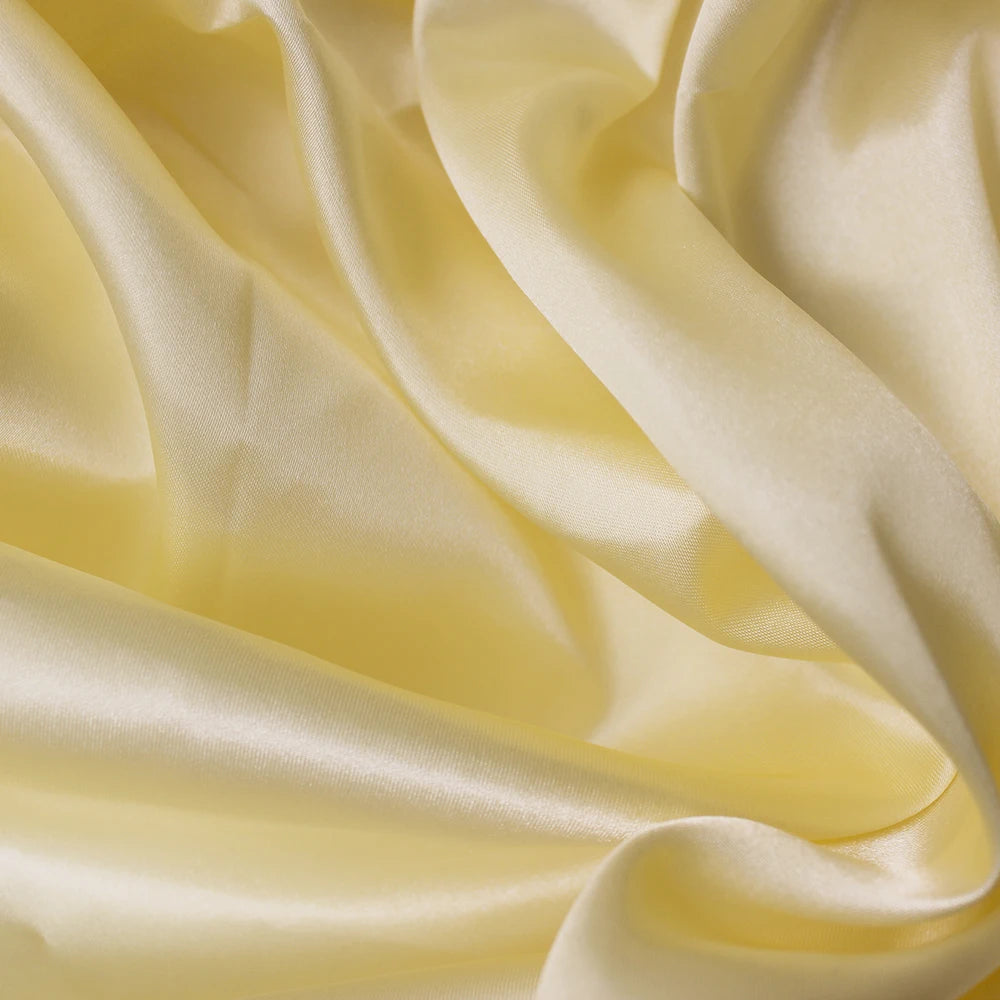 Polyester Satin Fabric Solid Color Faux Silk for Sewing Doll Dress Gift Box Lining DIY Craft Fabric