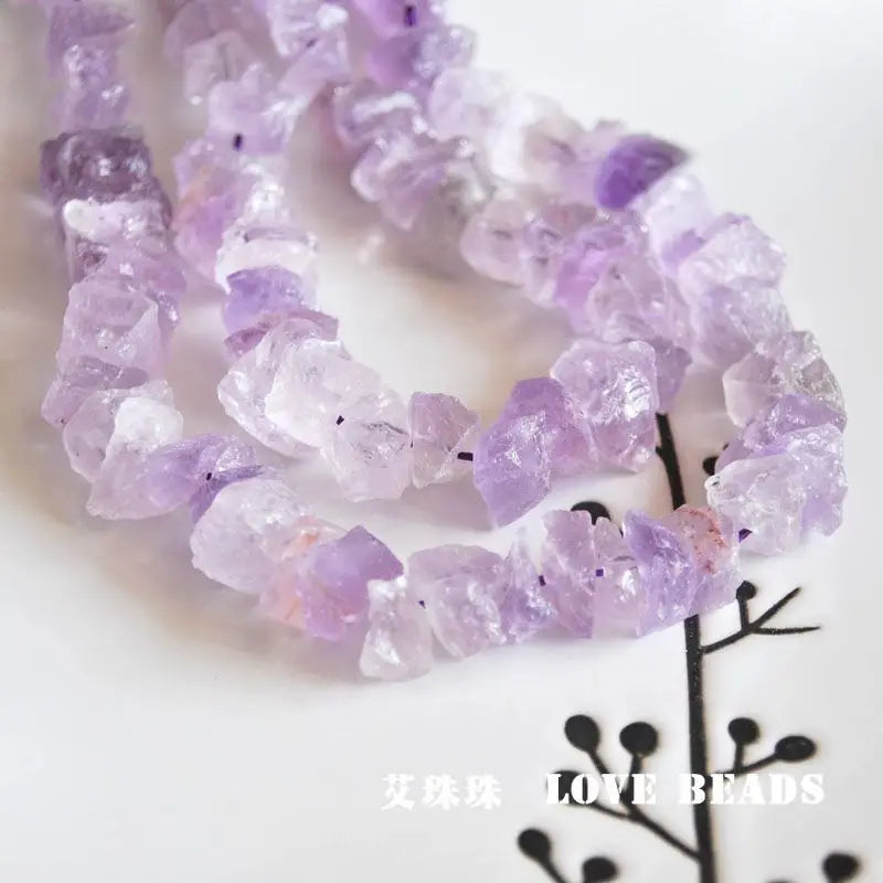 Natural Fluorite Amethyst Quartz Nugget Beads 7 Inch Half Strand Raw Gemstone Chips for Jewelry Making DIY Bracelet Supplies