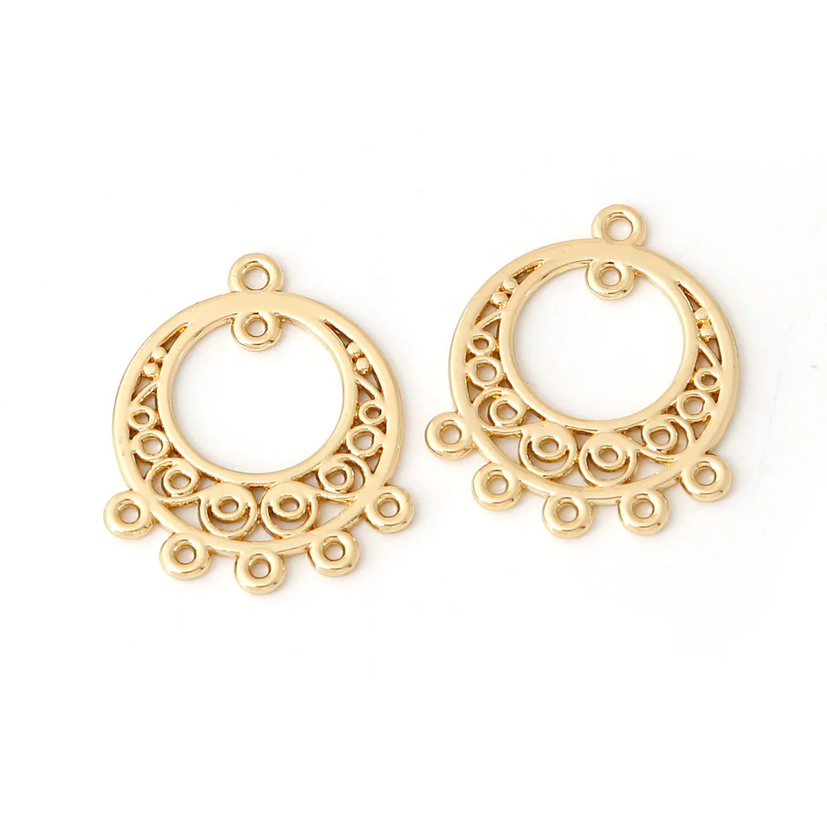 Antique Gold Connector Charms for Jewelry Making Zinc Alloy Links DIY Earrings Bracelets Craft Supplies