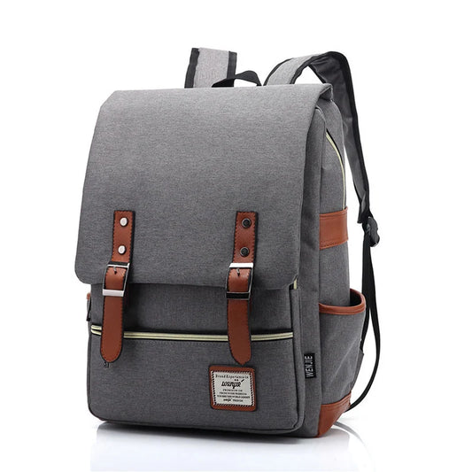 Stijlvolle Vintage Unisex Oxford Waterdichte Rugzak - Ruime Reistas voor Mannen en Vrouwen, Ideaal voor Studenten en 16-Inch Laptops!