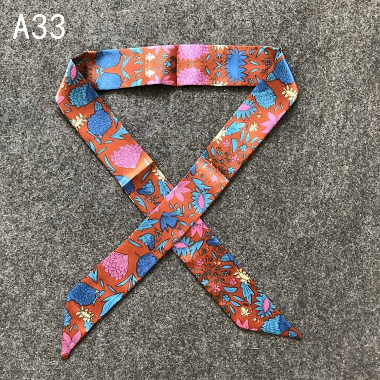 Chique Zijde Sjaal voor Vrouwen - Veelzijdige 4x100cm Strik voor Haar, Tassen en Accessoires!
