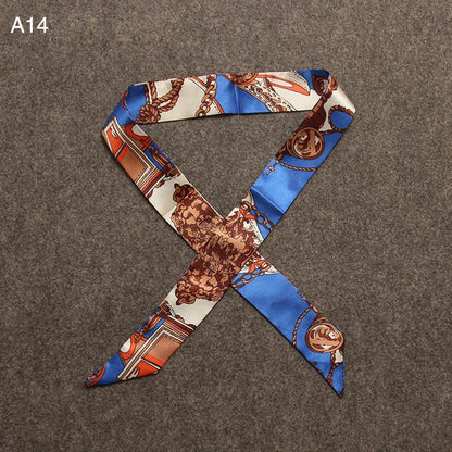 Chique Zijde Sjaal voor Vrouwen - Veelzijdige 4x100cm Strik voor Haar, Tassen en Accessoires!