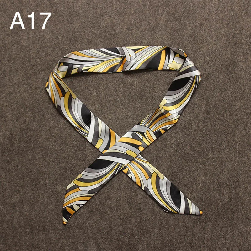 Chique Zijde Sjaal voor Vrouwen - Veelzijdige 4x100cm Strik voor Haar, Tassen en Accessoires!