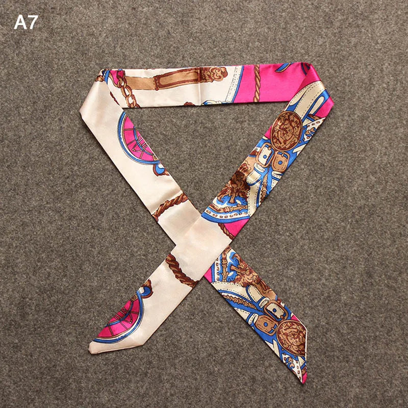 Chique Zijde Sjaal voor Vrouwen - Veelzijdige 4x100cm Strik voor Haar, Tassen en Accessoires!