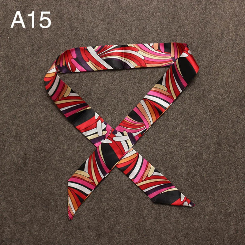 Chique Zijde Sjaal voor Vrouwen - Veelzijdige 4x100cm Strik voor Haar, Tassen en Accessoires!