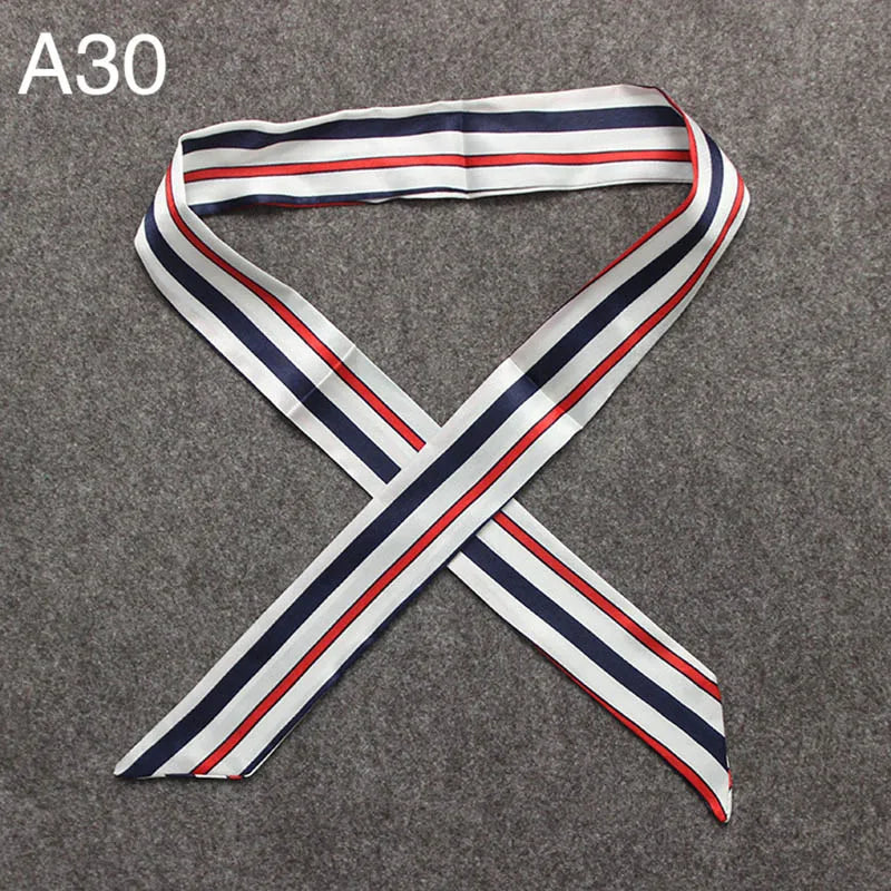 Chique Zijde Sjaal voor Vrouwen - Veelzijdige 4x100cm Strik voor Haar, Tassen en Accessoires!