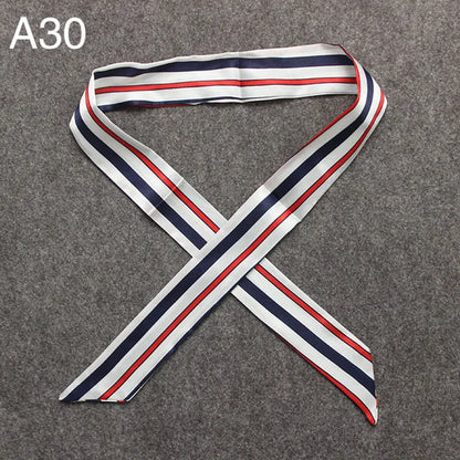 Chique Zijde Sjaal voor Vrouwen - Veelzijdige 4x100cm Strik voor Haar, Tassen en Accessoires!