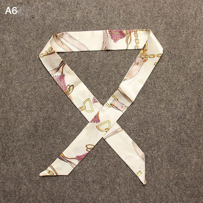 Chique Zijde Sjaal voor Vrouwen - Veelzijdige 4x100cm Strik voor Haar, Tassen en Accessoires!