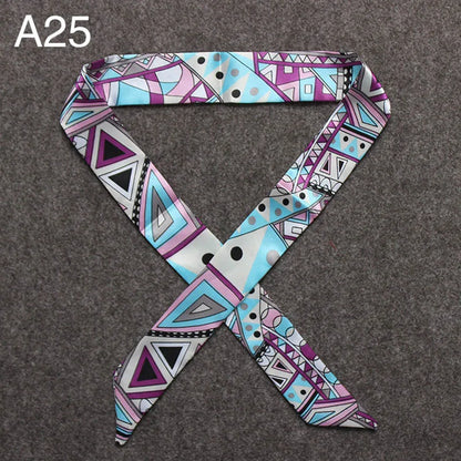 Chique Zijde Sjaal voor Vrouwen - Veelzijdige 4x100cm Strik voor Haar, Tassen en Accessoires!