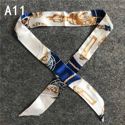 Chique Zijde Sjaal voor Vrouwen - Veelzijdige 4x100cm Strik voor Haar, Tassen en Accessoires!