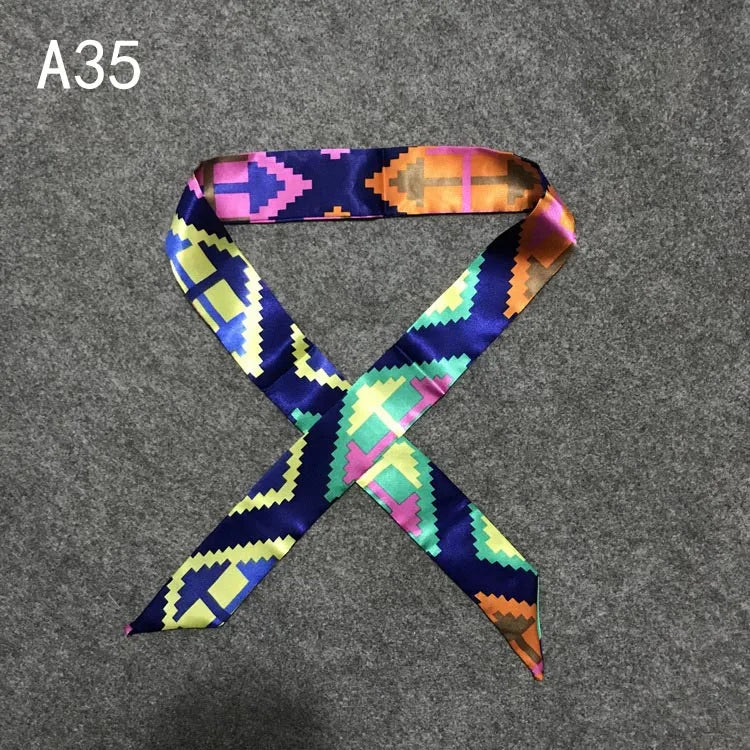 Chique Zijde Sjaal voor Vrouwen - Veelzijdige 4x100cm Strik voor Haar, Tassen en Accessoires!