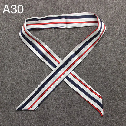 Chique Zijde Sjaal voor Vrouwen - Veelzijdige 4x100cm Strik voor Haar, Tassen en Accessoires!