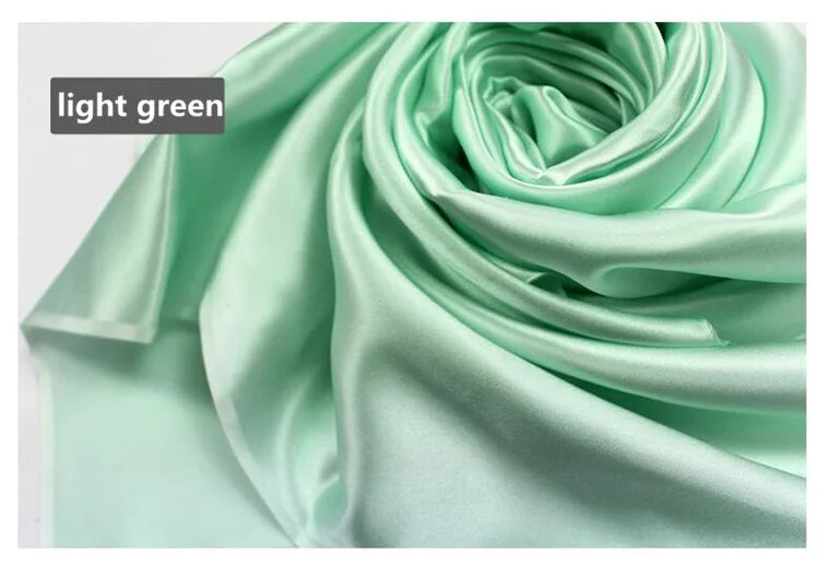 100% Mulberry Silk Fabric 114cm Wide Plain Dyed Solid Color Silk for Dresses Scarves Sewing by Meter