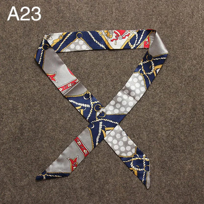Chique Zijde Sjaal voor Vrouwen - Veelzijdige 4x100cm Strik voor Haar, Tassen en Accessoires!