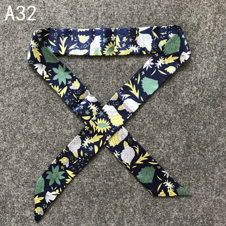 Chique Zijde Sjaal voor Vrouwen - Veelzijdige 4x100cm Strik voor Haar, Tassen en Accessoires!
