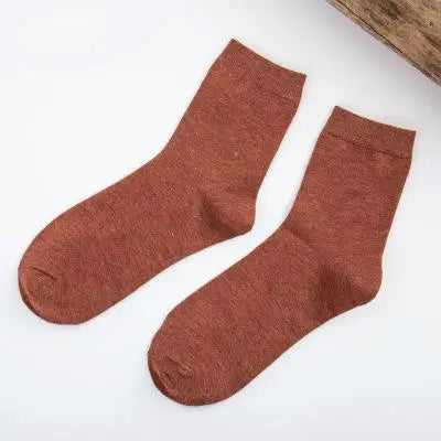 Trendy Dames Bamboe Vezel Kleurrijke Casual Sokken – 5 Paar in Stijlvol Zwart en Wit tegen Groothandelsprijzen!