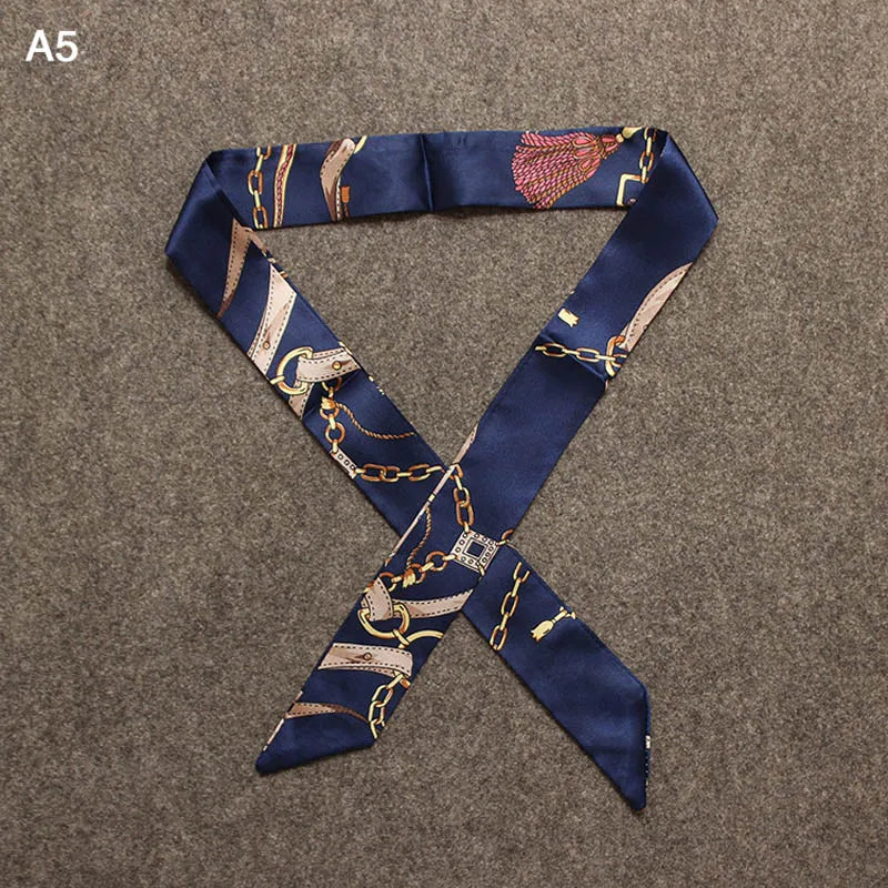 Chique Zijde Sjaal voor Vrouwen - Veelzijdige 4x100cm Strik voor Haar, Tassen en Accessoires!