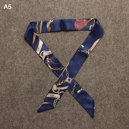 Chique Zijde Sjaal voor Vrouwen - Veelzijdige 4x100cm Strik voor Haar, Tassen en Accessoires!