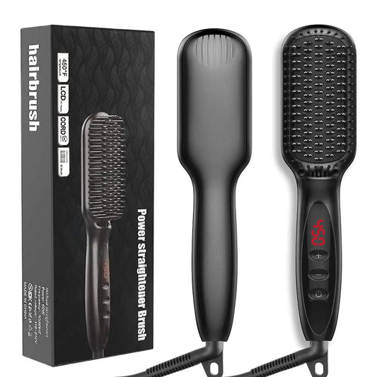 Rapid Styling Baard- en Haarstijl Kam voor Mannen - De Ultieme Gladmakende Borstel en Strijkijzer!