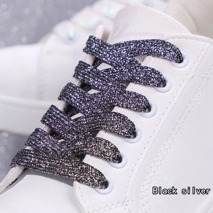 Stijlvolle Sprankelende Veters in Levendige Kleuren voor Sport Sneakers en Boots - 1CM Breed - 1 Paar