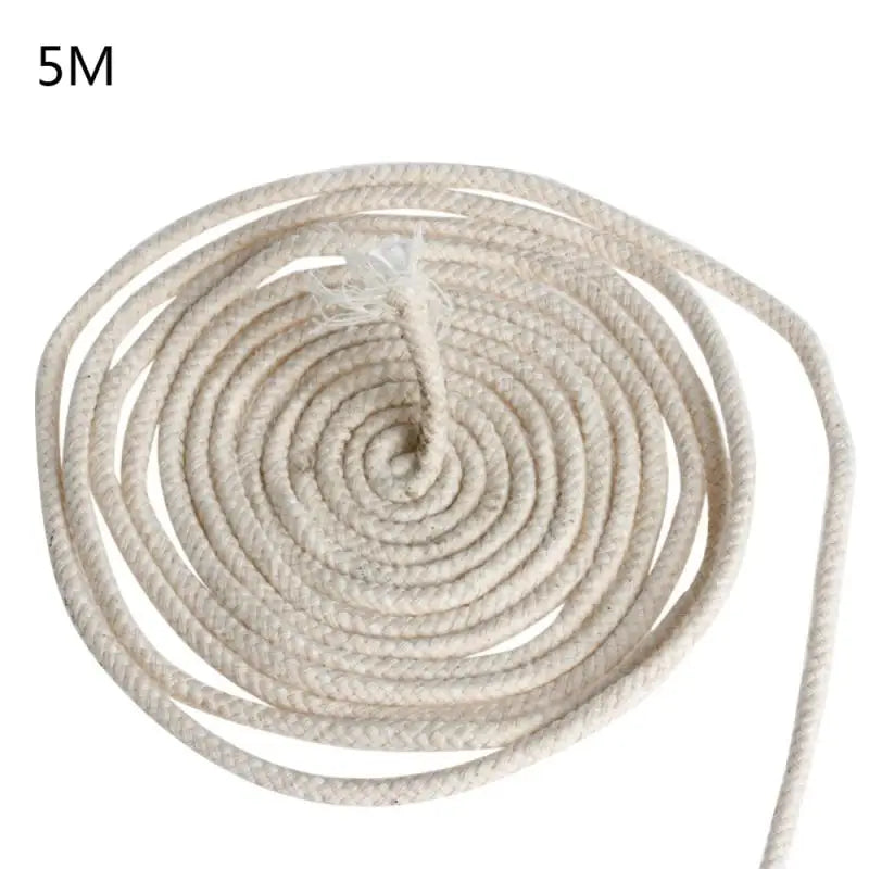 Cotton Candle Wick Cord | Flat and Round Wick Rope for Oil Lamps and Candle Making | Multiple Sizes and Lengths