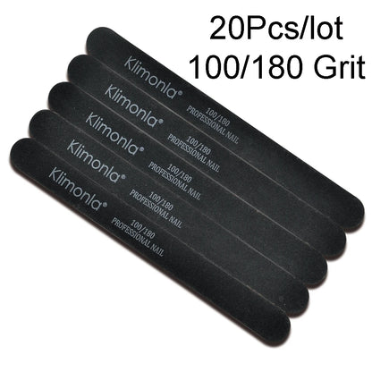 Professionele Houten Vijlenset - 5/10/20 Stukken met 100/180/240/320 Korrel Schuurpapier voor Perfecte Manicure en Pedicure Polijstgereedschap